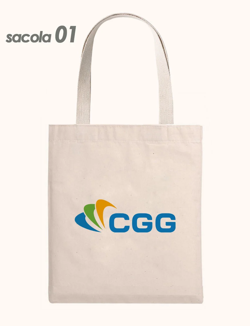 Modelo Sacola 01 - ecobag em algodão cru